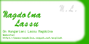 magdolna lassu business card